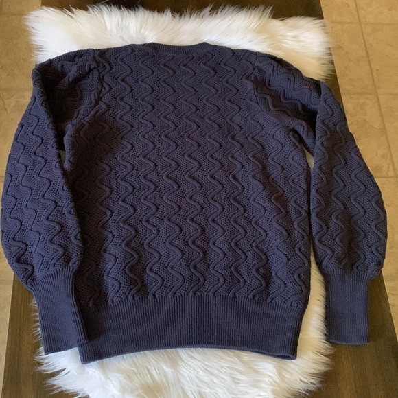 Ted Baker London Romanu Cotton Blend Pointelle Sweater Size 3 - Picture 14 of 16